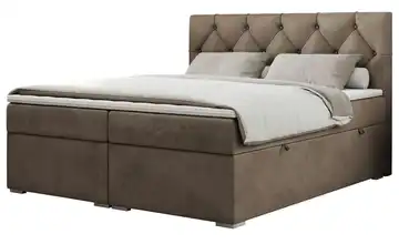 Boxbett mit Bettkasten Alda 140x200 cm H3 bronzefarben
