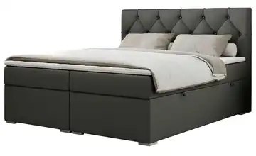 Boxbett mit Bettkasten Alda 140x200 cm H3 Anthrazit