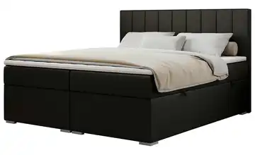 Boxbett mit Bettkasten Ally 120x200 cm H3 Schwarz