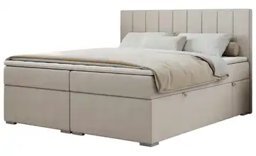 Boxbett mit Bettkasten Ally 120x200 cm H3 Beige