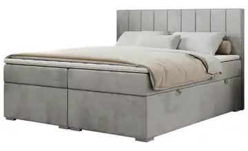 Boxbett mit Bettkasten Ally 120x200 cm H3 Silbergrau