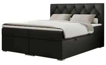 Boxbett mit Bettkasten Alda 140x200 cm H3 Schwarz