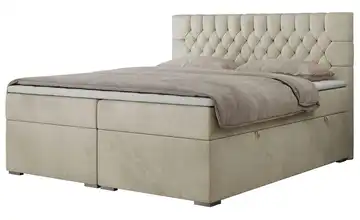 Boxbett mit Bettkasten Pera 200x200 cm H3 Creme