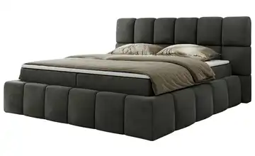 Boxbett mit Bettkasten Nira 160x200 cm H3 Basaltgrau
