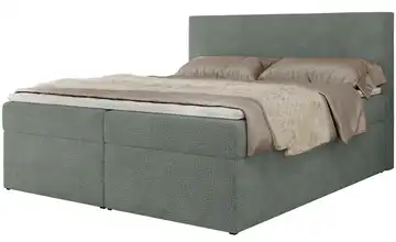 Boxbett mit Bettkasten Jaguar Grau H4 180x200 cm