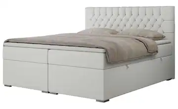 Boxbett mit Bettkasten Pera 180x200 cm H4 Weiß