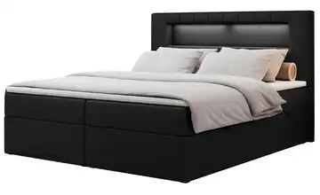 Boxbett mit Bettkasten Gold 5 180x200 cm H3 Schwarz