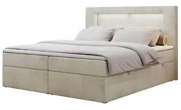 Boxbett mit Bettkasten Gold 5 180x200 cm H4 Creme