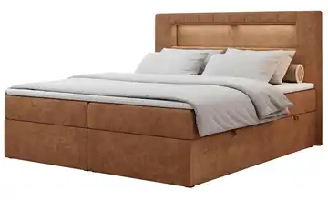 Boxbett mit Bettkasten Gold 5 180x200 cm H3 Orange