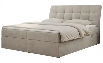 Boxbett mit Bettkasten Diegos 180x200 cm H3 Beige