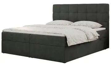 Boxbett mit Bettkasten Erni 200x200 cm H3 Dunkelgrau