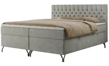 Boxbett mit Bettkasten Grimaldi 120x200 cm H3 Hellgrau