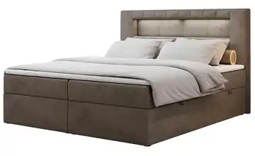 Boxbett mit Bettkasten Gold 5 140x200 cm H3 bronzefarben