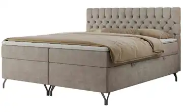 Boxbett mit Bettkasten Grimaldi 140x200 cm H3 Beige