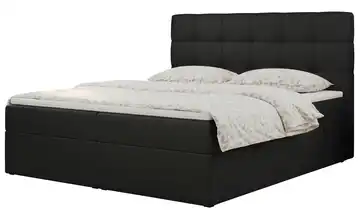 Boxbett mit Bettkasten Erni 120x200 cm H3 Schwarz