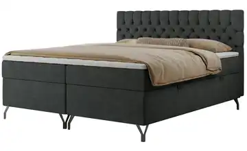 Boxbett mit Bettkasten Grimaldi 120x200 cm H3 Dunkelgrau
