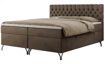 Boxbett mit Bettkasten Grimaldi 120x200 cm H4 bronzefarben