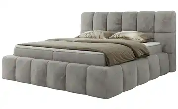 Boxbett mit Bettkasten Nira H3 Elefantengrau 120x200 cm Teddy