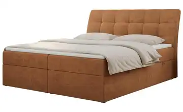 Boxbett mit Bettkasten Diegos 120x200 cm H3 Orange Webstoff
