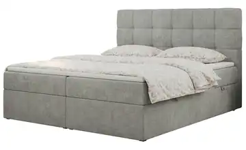 Boxbett mit Bettkasten Erni 120x200 cm H3 Hellgrau Webstoff