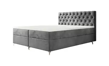 Boxbett mit Stauraum Chester 200x200 cm Grau