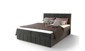 Boxbett mit Stauraum Bahama 160x200 cm Grau