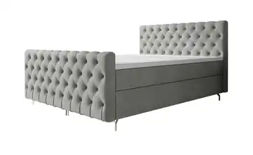 Boxbett mit Stauraum Chester 180x200 cm Hellgrau
