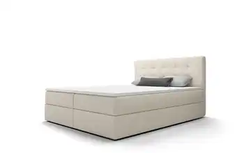 Boxbett mit Stauraum, Matratze H3 und Topper Fado 2 200x200 cm Beige