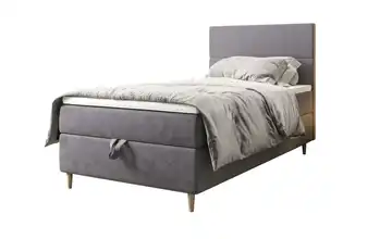 Boxbett mit Stauraum Flo 90x200 cm Hellgrau