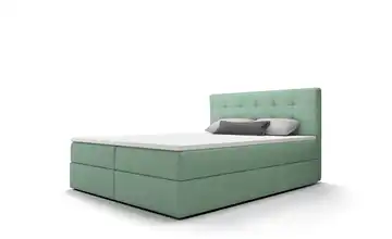 Boxbett mit Stauraum, Matratze H3 und Topper Fado 2 160x200 cm Hellgrün