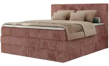 Boxspringbett mit Bettkasten Tiliano King 180x200 cm H3 Altrosa