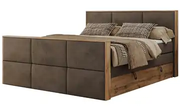 Boxspringbett mit Bettkasten Albero 2 King Duo bronzefarben Samt 120x200 cm H3