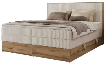  Boxspringbett mit Bettkasten Wood Classic King