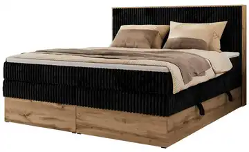  Boxspringbett mit Bettkasten Wood Classic King