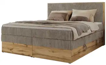  Boxspringbett mit Bettkasten Wood Classic King