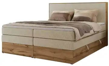  Boxspringbett mit Bettkasten Wood Classic King
