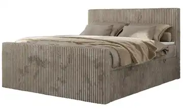 Boxbett mit Bettkasten Tiliano Duo H3 180x200 cm Taupe
