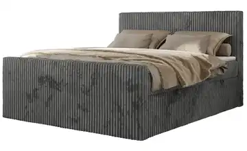 Boxbett mit Bettkasten Tiliano Duo H3 180x200 cm Dunkelgrau