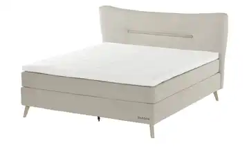 SKAGEN STUDIO Boxspringbett Vestre Natur 180 cm H2 & H4