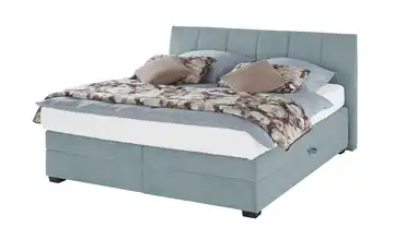 vanDoorn Boxspringbett Chiara 2.0 H2 & H3 Hellblau 160 cm