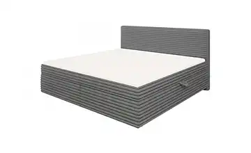 Boxspringbett 200x200 cm 205 cm Dunkelgrau