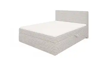 Boxspringbett 160x200 cm 165 cm Hellgrau
