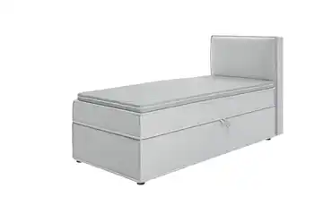 Boxspringbett 90x200 cm 90 cm silberfarben