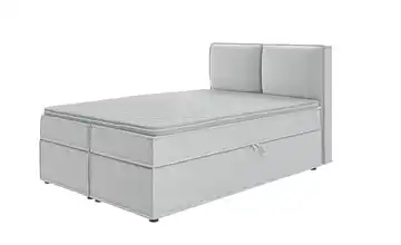 Boxspringbett 140x200 cm 140 cm silberfarben