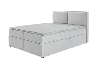 Boxspringbett 160x200 cm 160 cm silberfarben