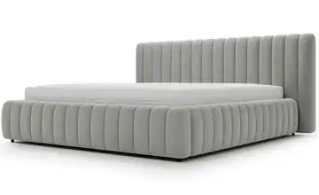 Polsterbett 140x200 cm Grau 192 cm