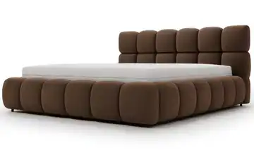 Polsterbett 140x200 cm 166 cm Braun