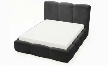 Polsterbett 160 cm 140x200 cm Schwarz
