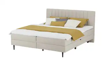 switch Polsterbett mit Bettkasten Tango Beige 140 cm