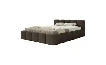 Selsey Polsterbett Cloudy Low ohne Bettkasten 180x200 cm Braun Bouclé